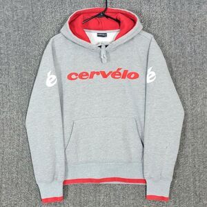 Castelli Cervelo Hoodie Mens M Gray Bicycle Cycling Scorpion Logo Sweatshirt